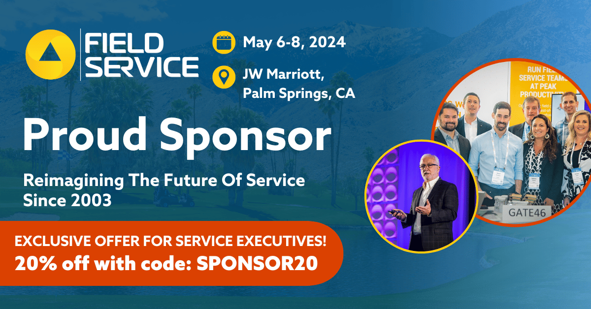 ServiceMax is proud to be sponsoring Field Service USA this May in Palm Springs, CA. Use code SPONSOR20 for 20% off your registration. We can't wait to see you there! Reg link: ow.ly/TgUA50R5bhk