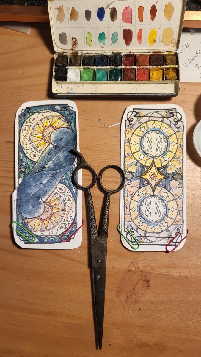 Parrottarot's tweet photo. I may keep working on both and decide later... Though the bird is shaped weird. It's currently the fave tho https://t.co/3AaDlpUPkq