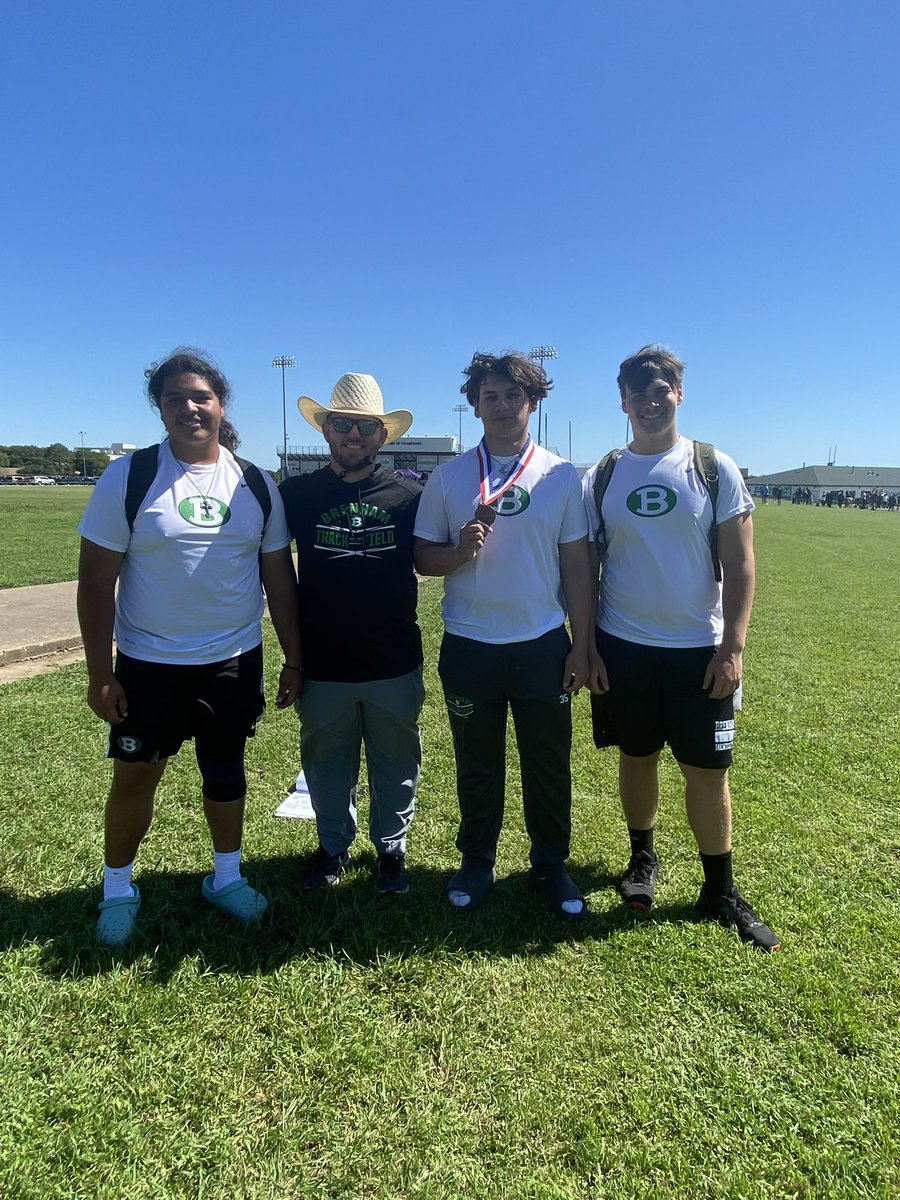 coachtmaddox's tweet image. Proud of all of my Discus throwers this year! Got one going to Area after placing 3rd at District Meet with a throw of 133’11” @Brenham_TF #turnandburn #chasingPRs