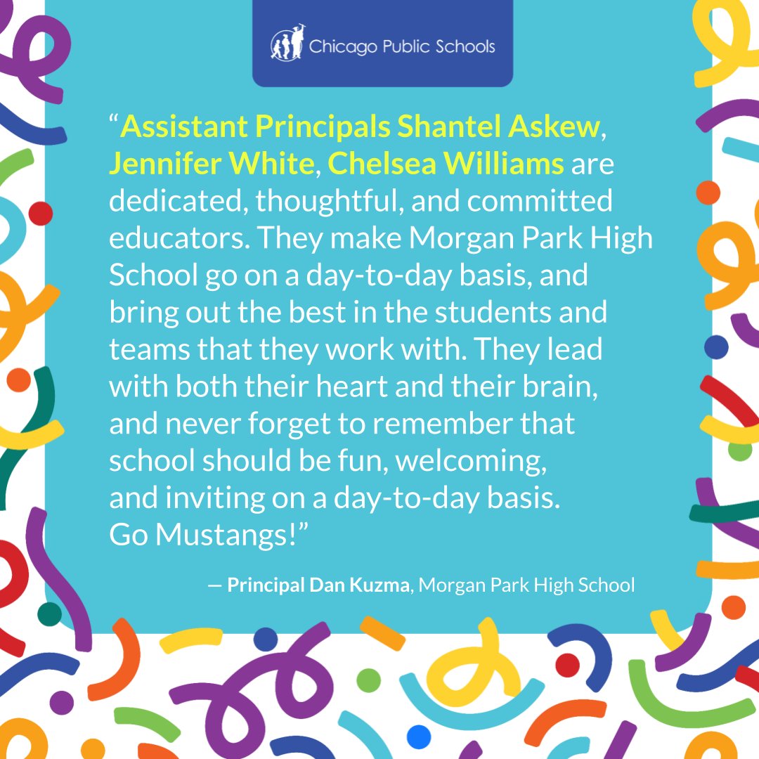 CpsLeaders's tweet image. Here are some kind words from a few of our amazing principals about their equally amazing APs! #CPSrunsonAPs #APpreciationWeek #TheBestLeadWithCPS