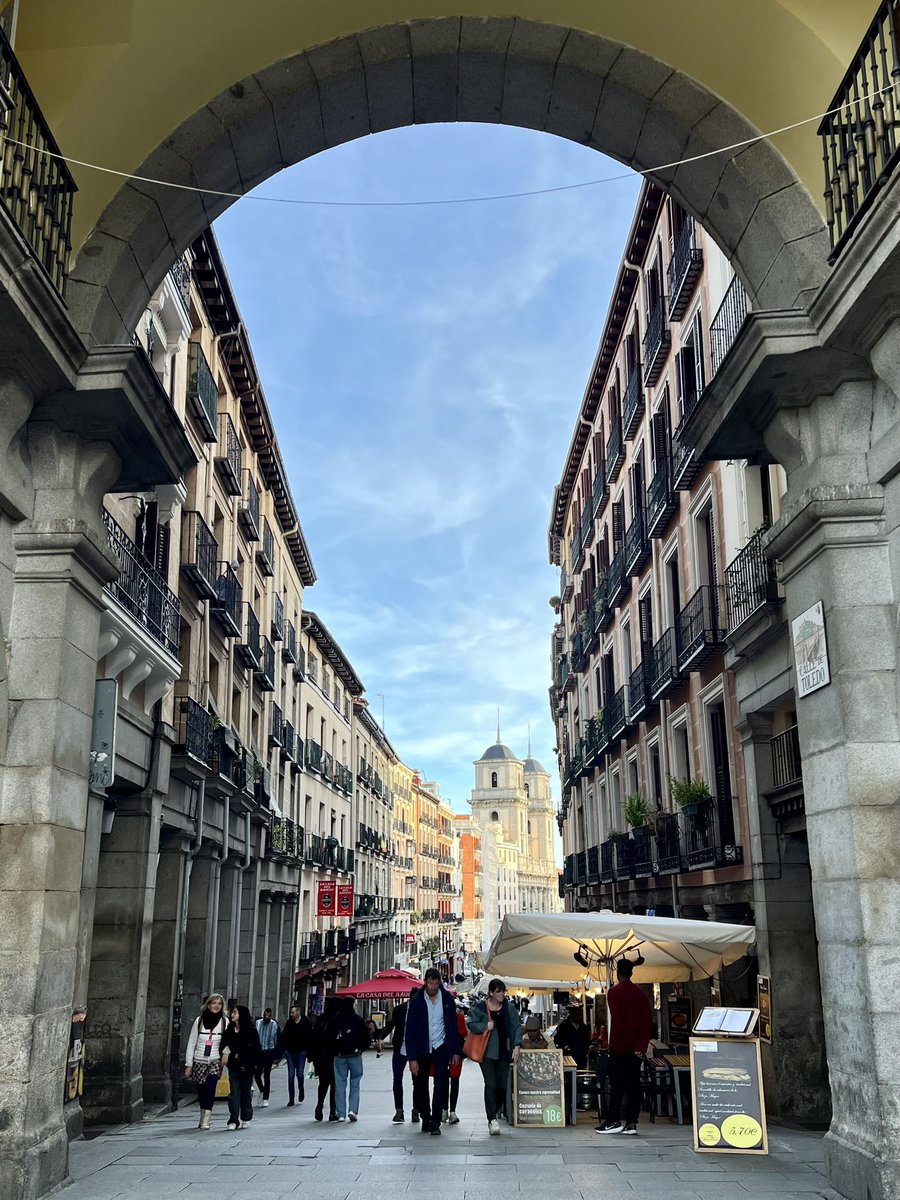 Just strolling around my new neighborhood this evening. Madrid!!