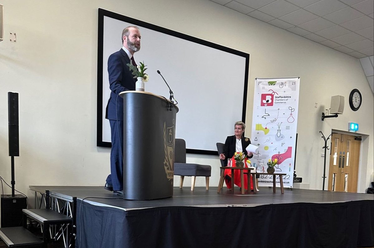 Gary Stevens, our MD, attended an invite-only event at Vale Park. The event was hosted by Shevaun Haviland, Director General of the British Chambers of Commerce, with speaker Jonathan Reynolds, the Shadow Secretary of State for Business & Trade. @MadeinbritainGB #MIBHour