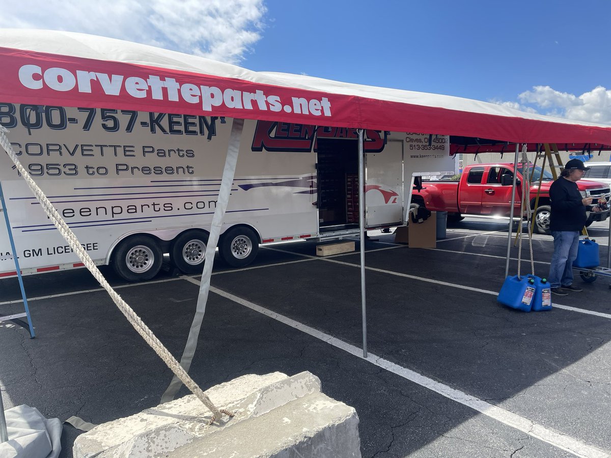 My sponsor and friends @KeenParts are just about all set up for the Charlotte Auto Fair. It runs from April 4th to April 7th. Be sure to stop by, check out what they have for ANY year Corvette, and of course say hello to Tom!