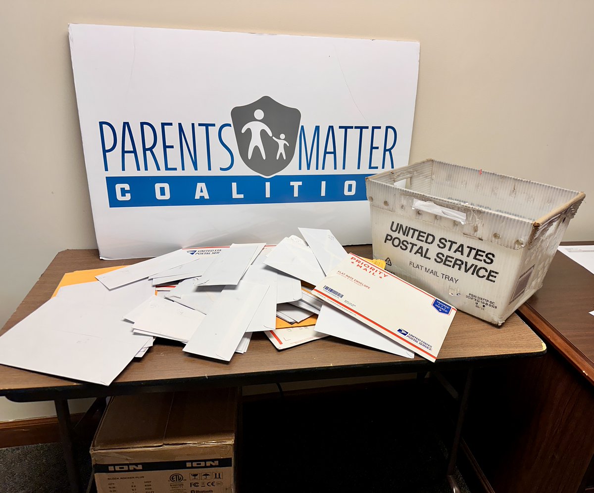 Please keep them coming! Today's mail delivery was another packed carton. 🙌We appreciate everyone's efforts in collecting petition signatures. We're getting petitions from all over the state! #parentsmatter #twill #illinois