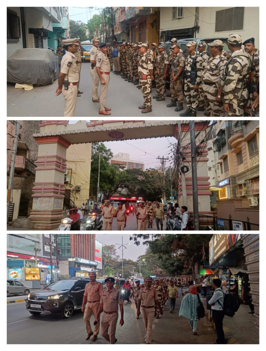 Conducted Flag March in NBT Nagar in view of forthcoming elections...