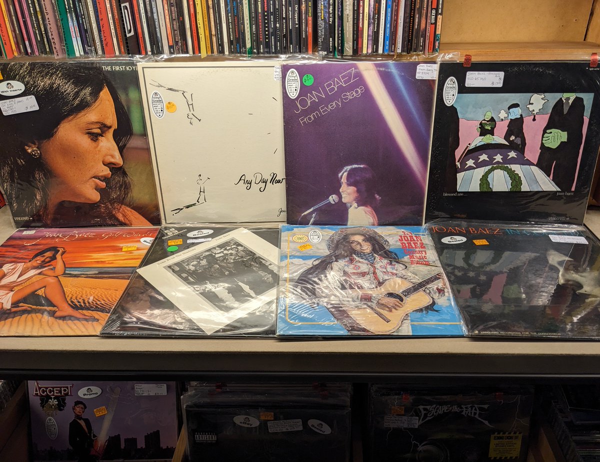 #JoanBaez has announced her first published book of poetry. 'When You See My Mother, Ask Her To Dance' is set to hit shelves 4/30. 

Find music from Baez on new and used #vinyl and #CD at #VinylBay777.