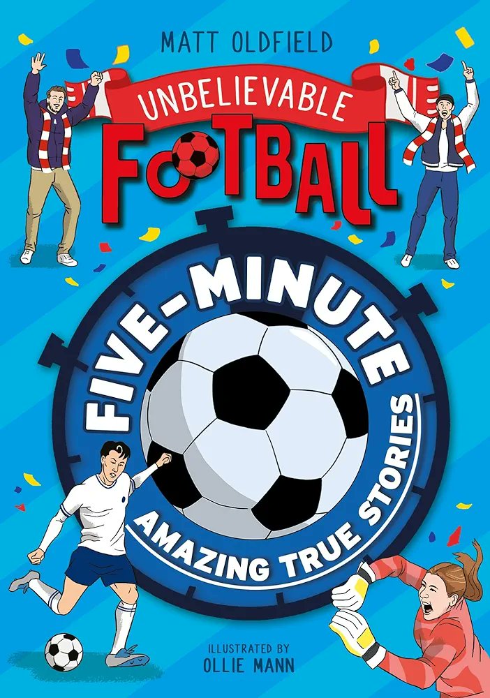 I LOVE this new cover from @OllieMannArt! Latest installment of Unbelievable Football out 25th July with @wrenandrookbook