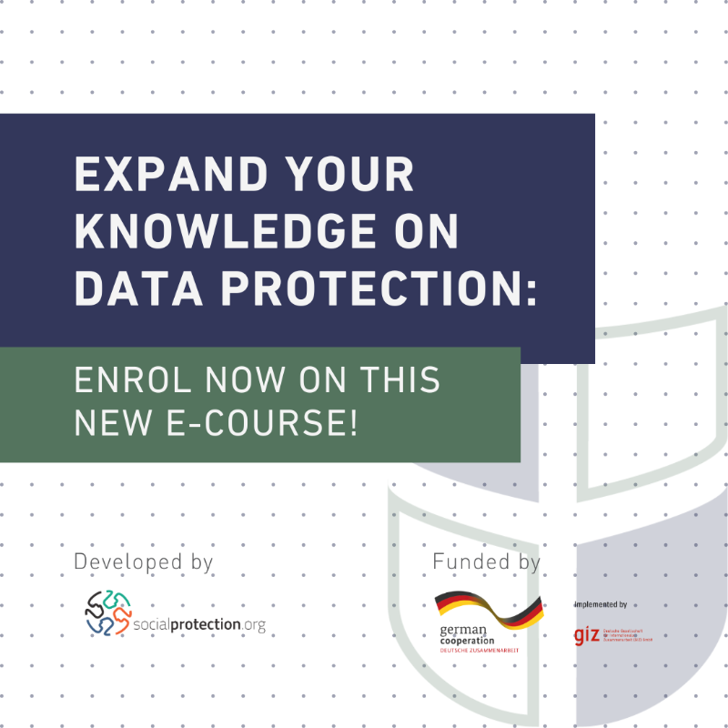 SP_Gateway's tweet photo. 1/5 🚨 🔒ENROL NOW on the new online course developed by https://t.co/7jr0Hyc4rS and @giz_gmbh: ‘Good Practices for Ensuring #DataProtection and #Privacy in #SocialProtection Systems’. 

➱ Access now: https://t.co/yiyxJVkWfy 

#sporg #DigitalSP #eLearning