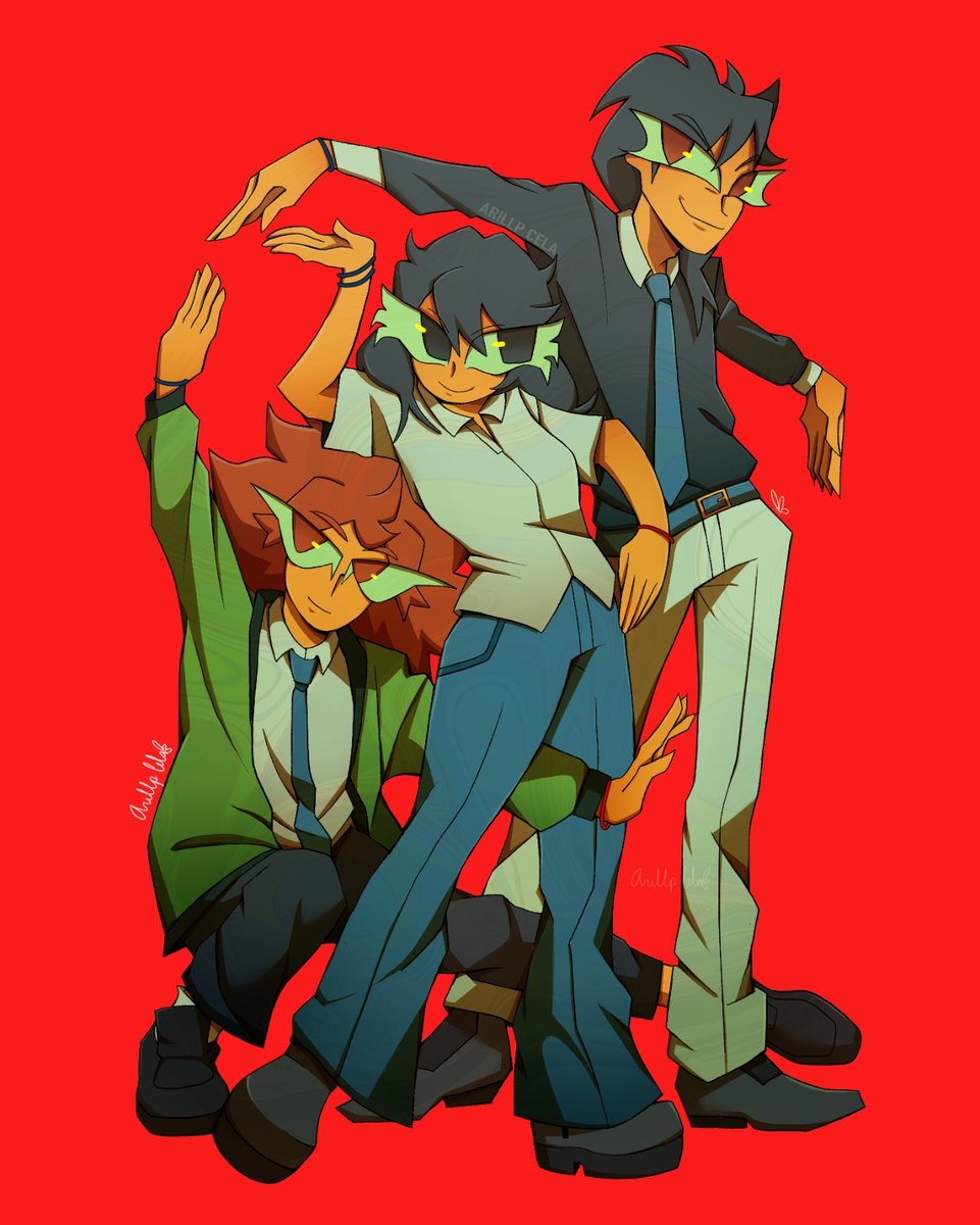 Triassic_Mammal's tweet photo. My OC's and I !

#ocartist #artwork #art 
#ArtistOnTwitter #drawing
#armoots #doodleart
#anime #ArtistOnX
#digitaldrawing #souleater #animetwt #drawingart #anime #DigitalArtist https://t.co/z7meZNw5Dl