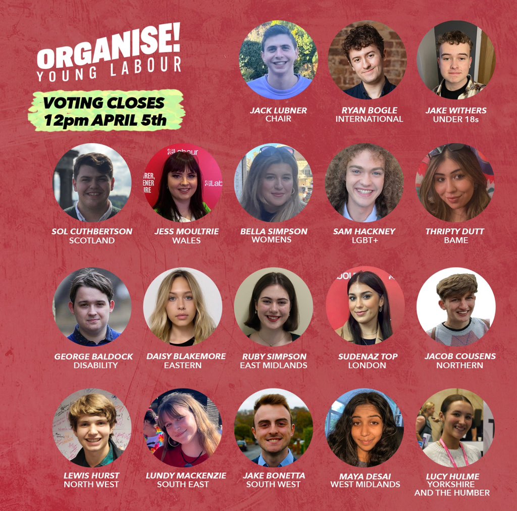 as we head into the last two days of voting, I just want to express what an honour it has been to stand alongside such an incredible group of youth advocates and labour party representatives. @Organise24 dedicated to empowering, inspiring and re-energising young labour 🌹