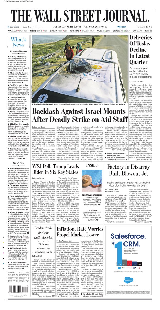 Today's front pages of the @nytimes (photo by @avishagsy), @washingtonpost (photo by @ahmedzakot), and the @wsj (photo by Ismael Abu Dayyah). #WorldCentralKitchen