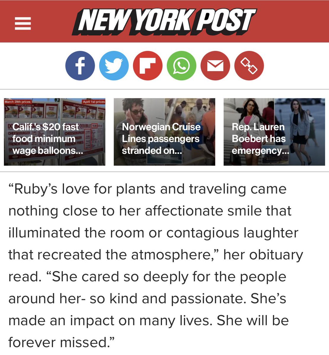 Trump attempted to get Ruby Garcia’s family to attend his speech in Michigan but they refused to be exploited. So he then claimed he spoke to them and they just so happened to tell him the exact words that appeared in the NY Post from her obituary. This man is scum.