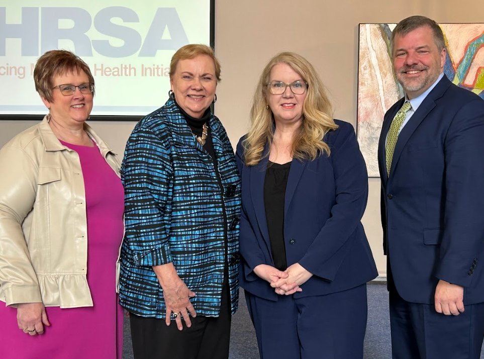 #HRSA Administrator Johnson at @Slu_official discusses expanding access to care, growing the workforce, supporting moms w/mental health and substance use disorders &amp; providing social supports during pregnancy and postpartum. #HRSAEMHI #maternalhealth