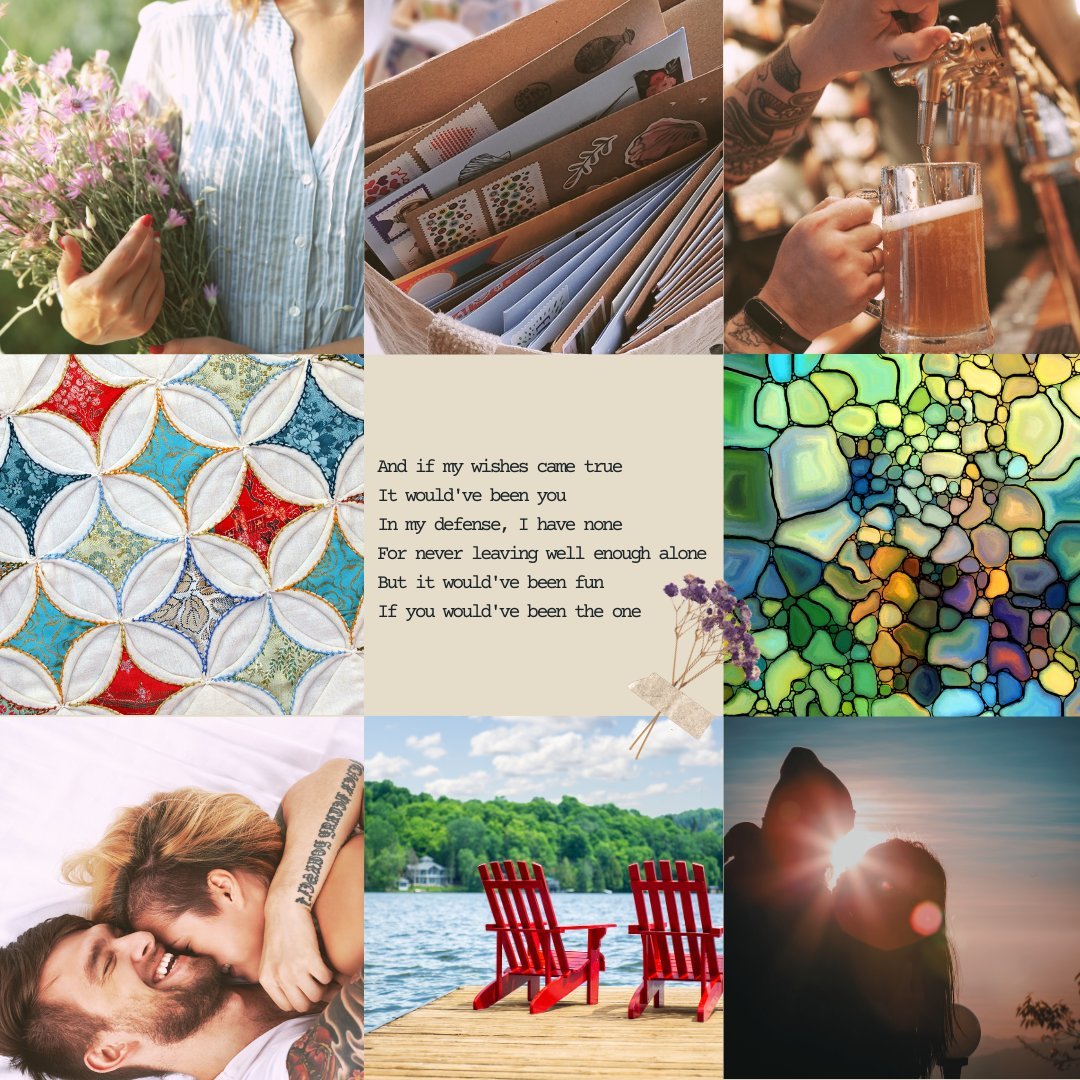 SEVEN YEAR SLIP X LANDLINE with HOW TO MAKE AN AMERICAN QUILT vibes 🪟Stained glass, patchwork quilts, & the art of broken things ⏱️A time slip 🛶Summer lake house 💔The one who got away but you didn't know you missed him. #SummertimeTimeslip #Questpit #WIP #A #QueerAF