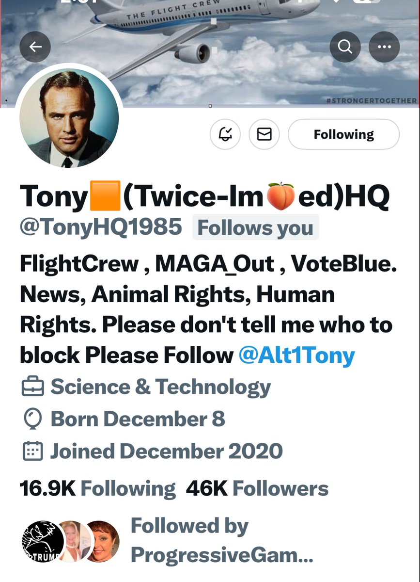 Congratulations Tony @TonyHQ1985 for reaching 46K ✈️REPOST✈️