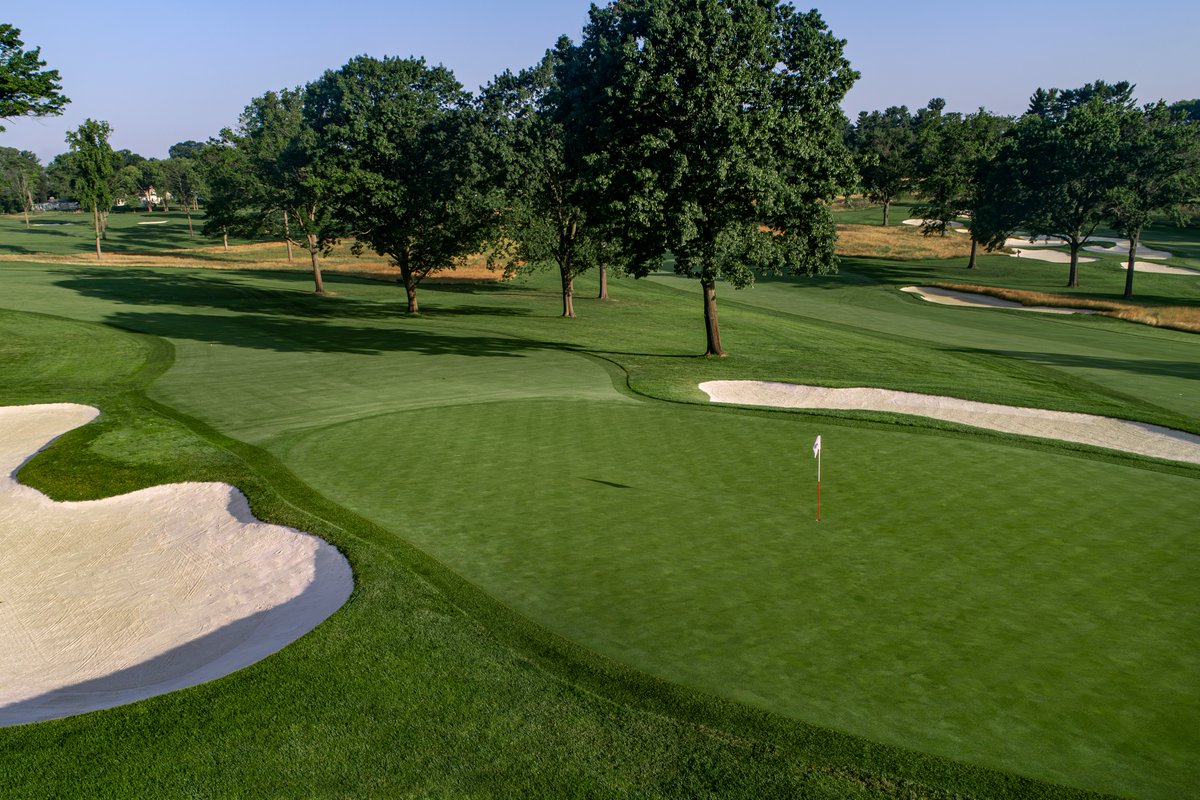 The 15th green at Lancaster Country Club