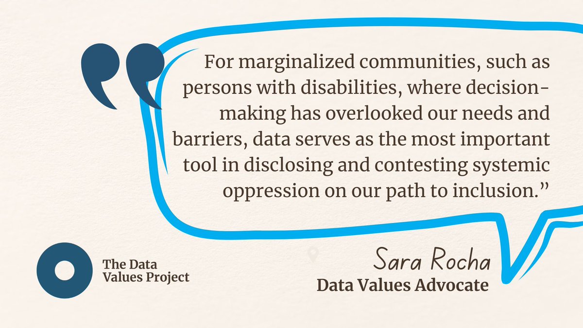🚀✊ Meet and follow @Sara_R_Rocha, one of our #DataValues Advocates, fighting for #CitizenData rights and inclusion, especially for persons with disabilities, in the UK. Discover what a fairer data future looks like to her + learn more here ➡️ bit.ly/4cFRBva