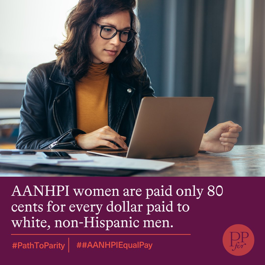 AANHPI women on average make between 80-93 cents for every $1 a white, non-Hispanic male makes. This number dips even lower for women in the 50+ ethnic subgroups of the AANHPI umbrella. Learn more at equalpaytoday.org/aanhpi-womens-… #AANHPIEqualPay #pathtoparity