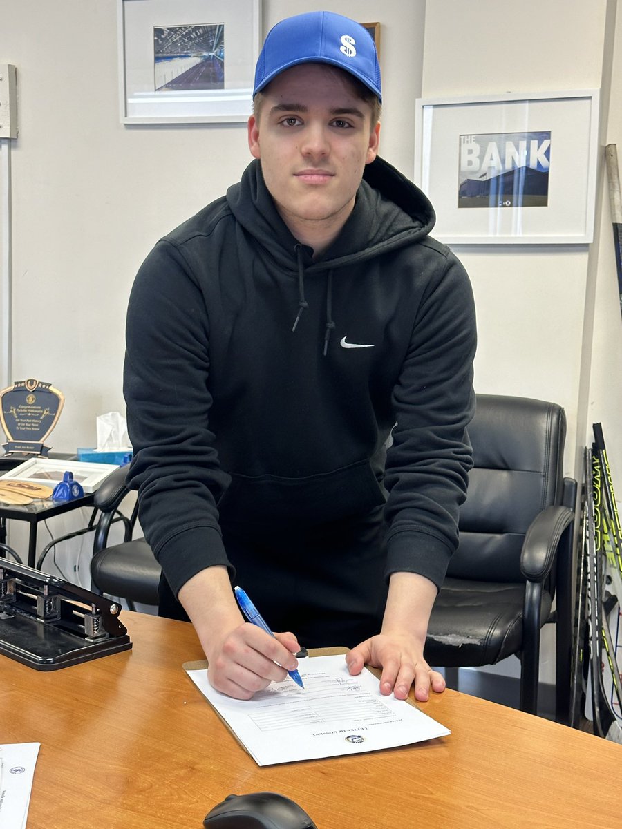*Melville Millionaires commitment* We are excited to announce the signing of The Hill Academy U18 goaltender Thomas Paquet to a letter of intent for the 2024/25 season! #sjhl #gomills