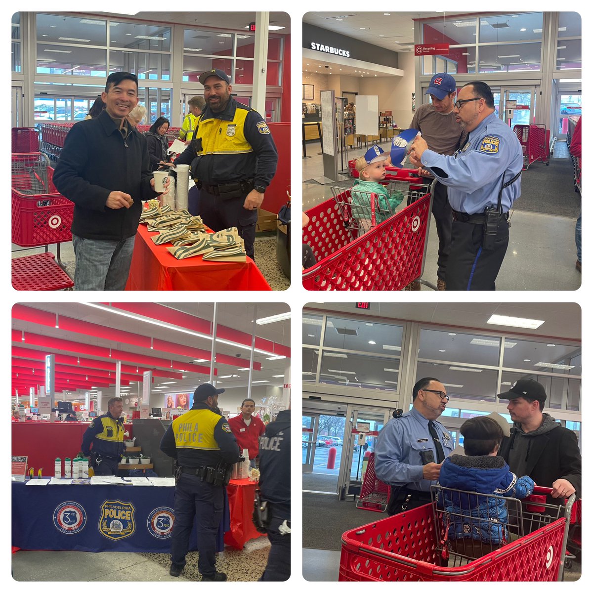 Coffee with a Cop today at Starbucks inside of Target. We would like to thank everyone who came out. We always enjoy a cup of coffee and connecting with the community!