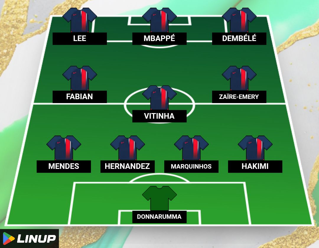 LinupApp's tweet image. Les compositions officielles de Paris et Rennes pour cette demie finale de #CoupeDeFrance

#PSGSRFC ⬇️