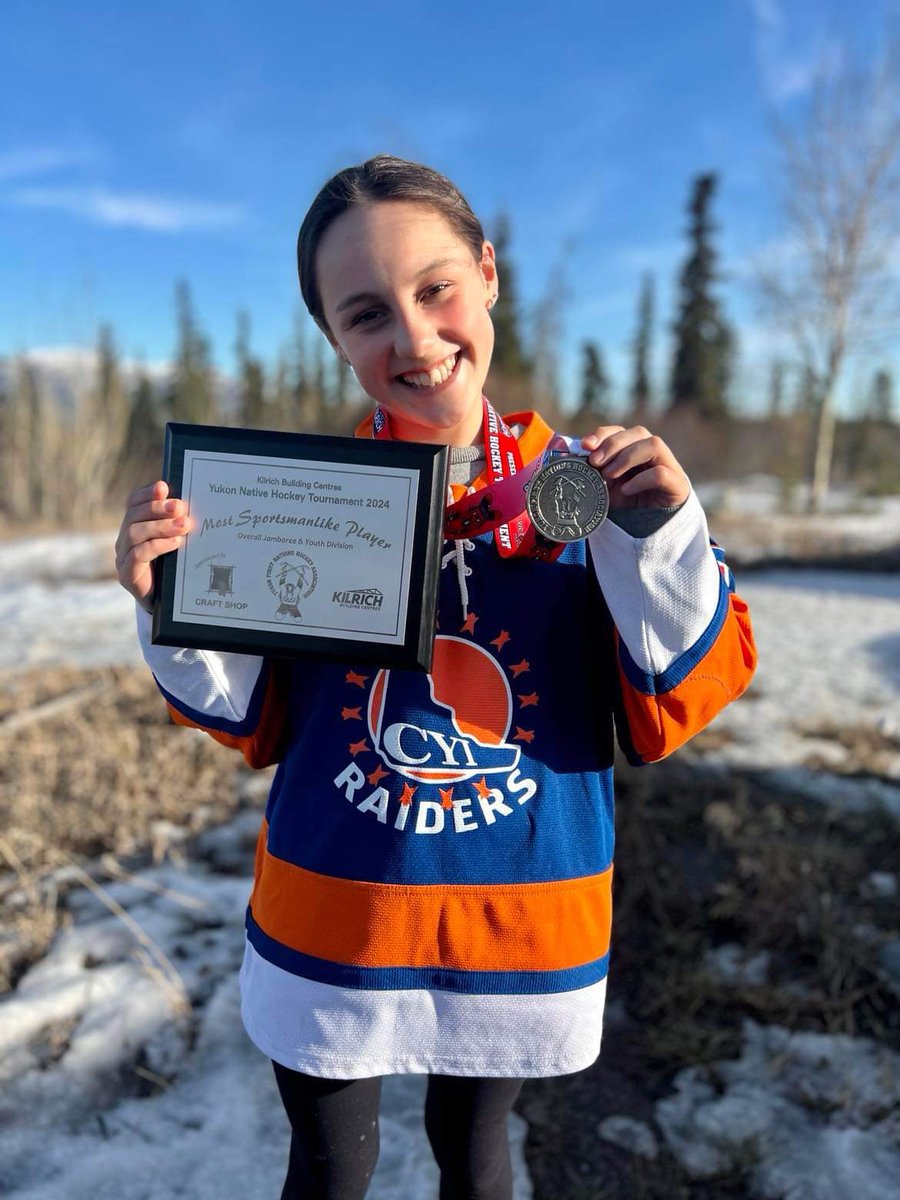 🎉✨️Congratulations Taliya Ewing from the CYI Raiders, Youth Division on being the 2024 Most Sportsmanlike Player in the Jamboree/Youth Division overall ✊🏾 Thank you Lori at the Craft Shop for sponsoring this award.
44th Annual Kilrich Yukon Native Hockey Tournament