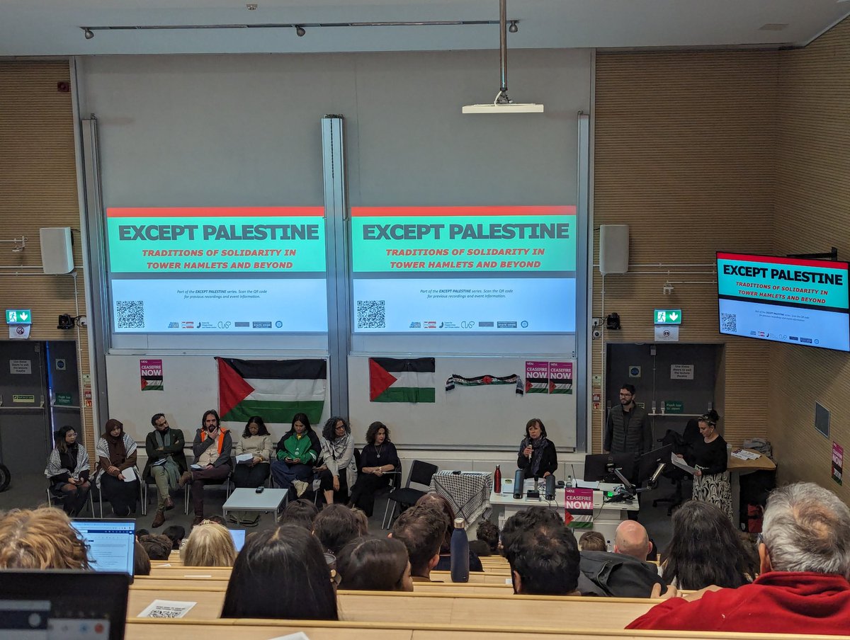 Some fascinating thought provoking talks on the history pf and current need for solidarity with Palestine