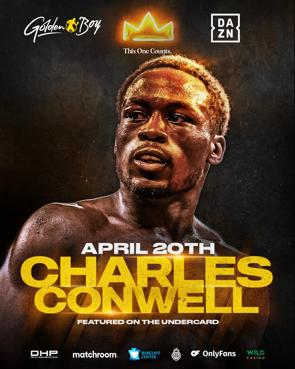 Superstar lineup 🔒’d in for #HaneyGarcia!

Featured on the DAZN PPV telecast:
🥊 Arnold Barboza Jr.
🥊 Bektemir Melikuziev
🥊 Scrappy Ramirez
🥊 Charles Conwell 

#HaneyGarcia | LIVE on DAZN PPV April 20