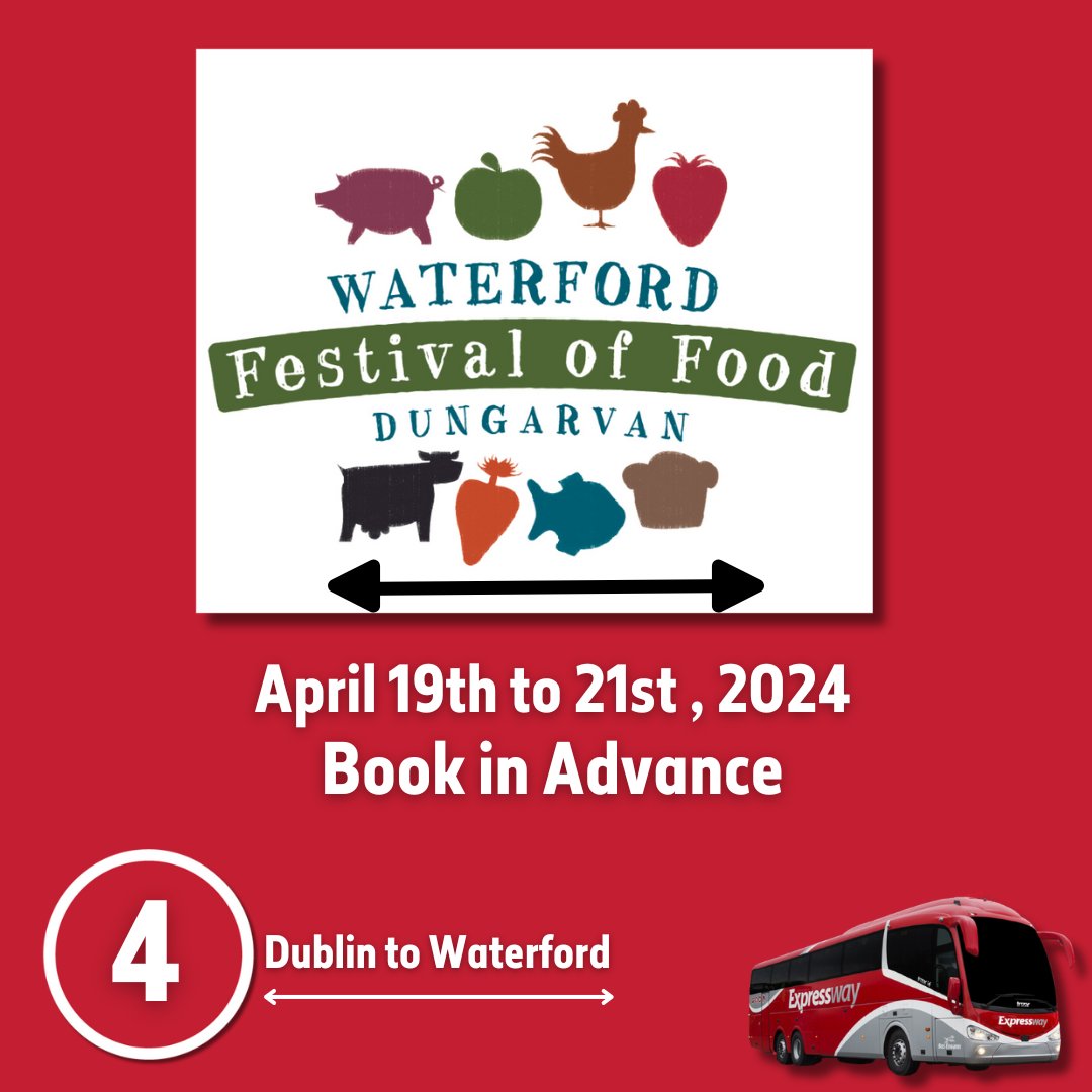 Joyride through Route 4 and arrive at a taste paradise at the Waterford Food Festival! Make sure to book your seat in advance at bit.ly/49leWzp