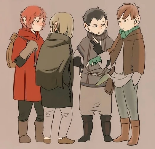 RobertTheBarry's tweet photo. We have been watching an anime series called "Delicious in Dungeon" about a dungeon-raiding party who subsist by eating the monsters. One of my favourite things is that they have a race of Hobbits called "Half-foots" (Hāfu futto) who are a lot of fun. https://t.co/0OMUXc1k8Z