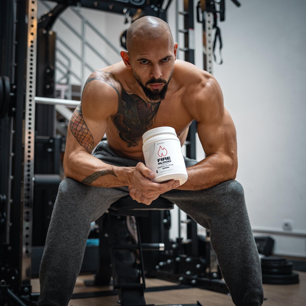 Cobratate's tweet image. My testosterone level is off the chart. 

I’m 37 years old. I should be declining. 

I’m on zero steroids. Zero. Absolutely zero. 

Test me anyday anytime. 

The only supplement I take is fire blood available at Topg dot com.