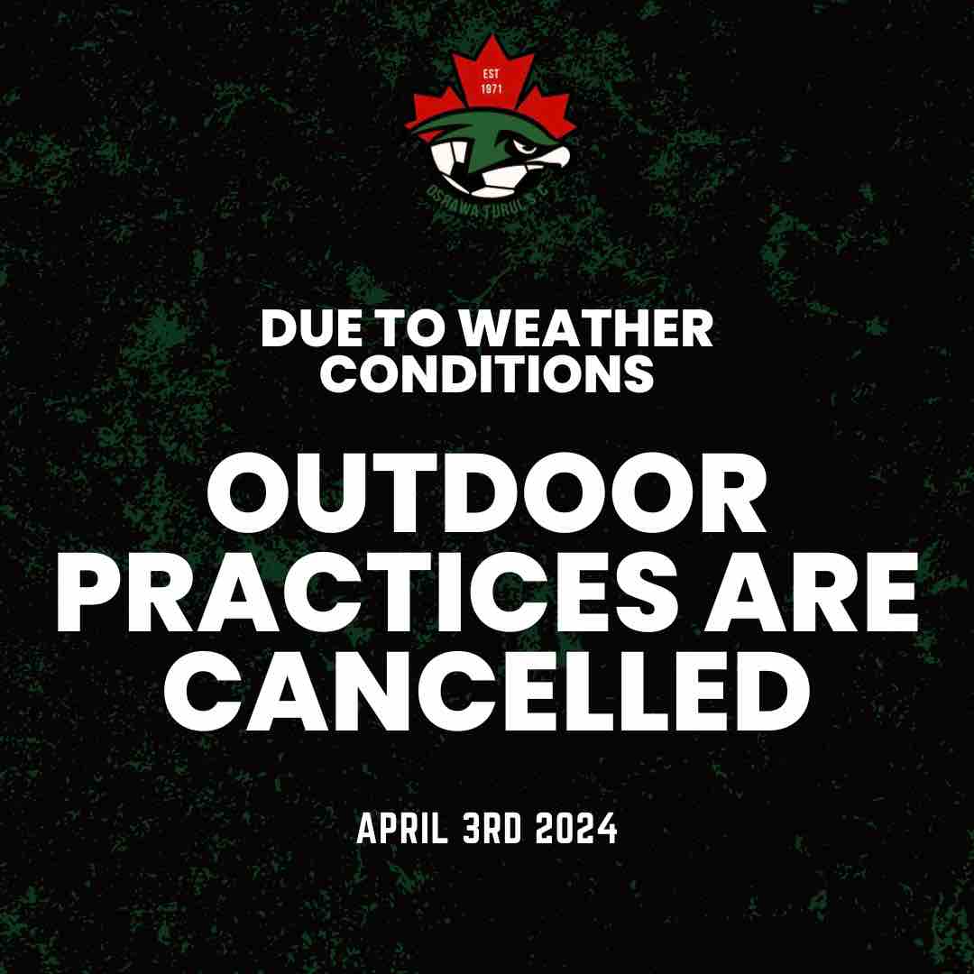 Outdoor training will resume on Saturday morning !