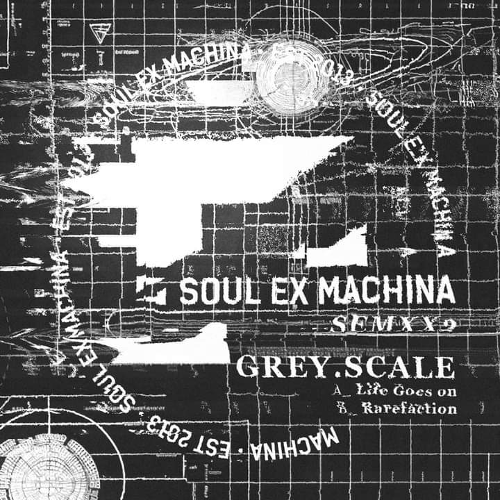 I'm very excited to announce my first-ever vinyl release will be dropping April 12th 2024 via Soul Ex Machina on their SEMXX series of limited run lathe cuts!

Grey.scale SEMXX2 includes:
- Life Goes On
- Rarefraction
- Ouroboros [digital bonus]

Previews coming soon 👀