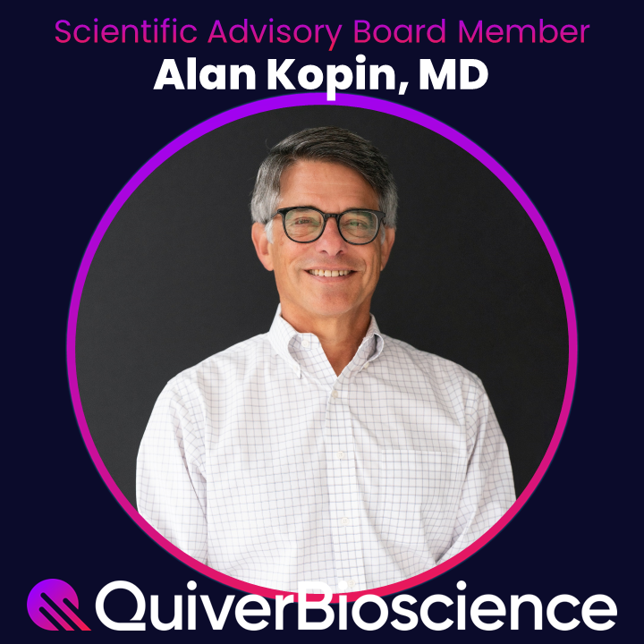 QuiverBio's tweet photo. We are excited to welcome Alan Kopin as a member of our Scientific Advisory Board! 

Welcome to our team Alan, we look forward to working together and thank you for supporting Quiver’s mission to transform CNS drug discovery! https://t.co/sghKtDdceH