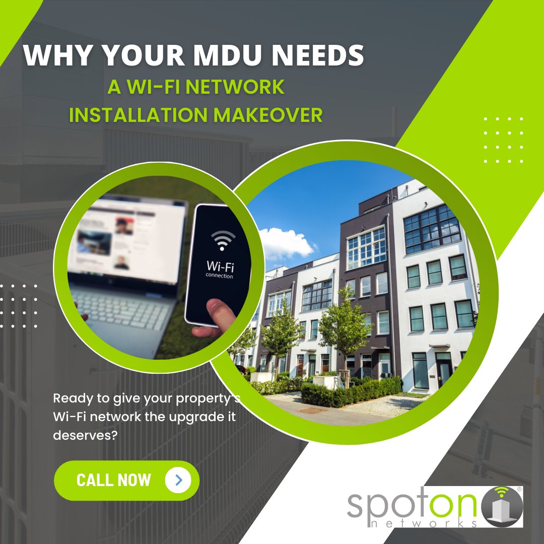 spotonwifi's tweet image. Need a Wi-Fi upgrade for your MDU? 💡Spot On Networks has got you covered. High-speed, reliable, and managed connectivity that&apos;s just a call away! #UpgradeYourWiFi #ManagedSolutions #SpotOnNetworks #ManagedWiFi