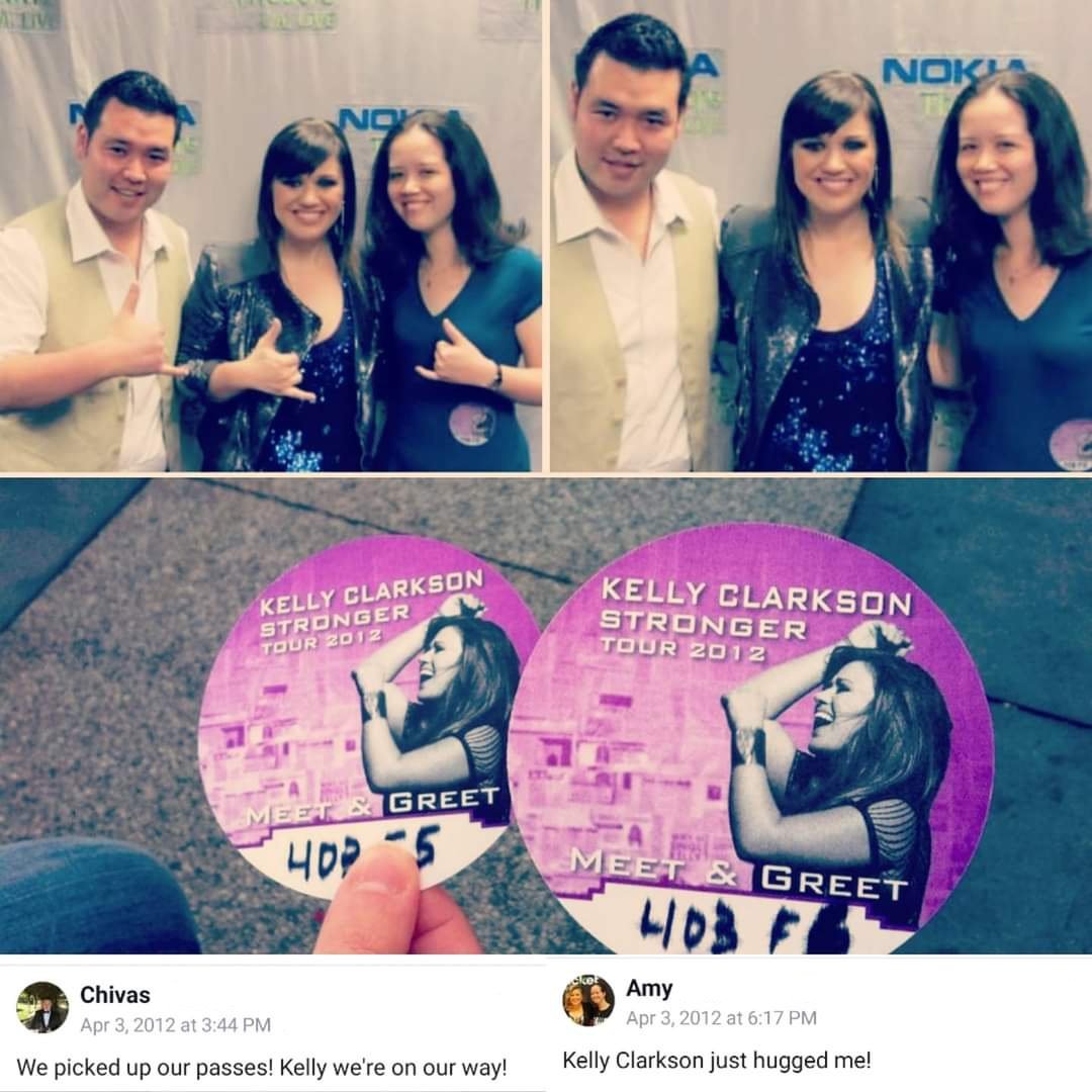 AmyK_37's tweet photo. 12 year Kellyversary of meeting the legend @kellyclarkson for the first time at the Stronger Tour 🥰 #bestdayever #kellegendary https://t.co/wPbdZMMv4i
