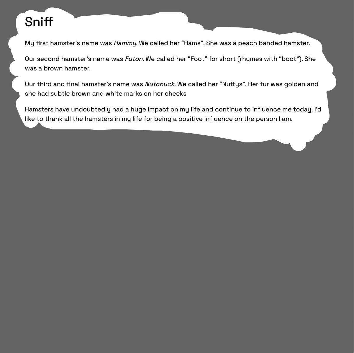 sfpc's tweet image. In HTTPoetics taught by @toddwords @tylryn &amp;amp; Kayla Drzewicki, we’ve been making bad &amp;amp; ugly websites, websites that are way too big, and websites that use non-traditional navigation. Guest lecture by @hotemogf, student work by @jackie_isonline