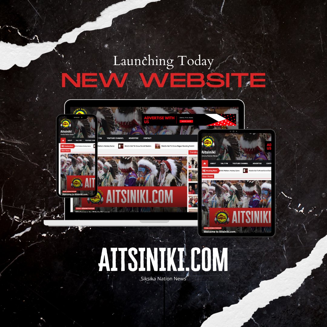 Siksika Media is excited to announce the launch of its new website, Aitsiniki.com. The website features a fresh look, user-friendly navigation, and informative content to connect visitors with access to Siksika Nation news, events, programs, resources and much more.