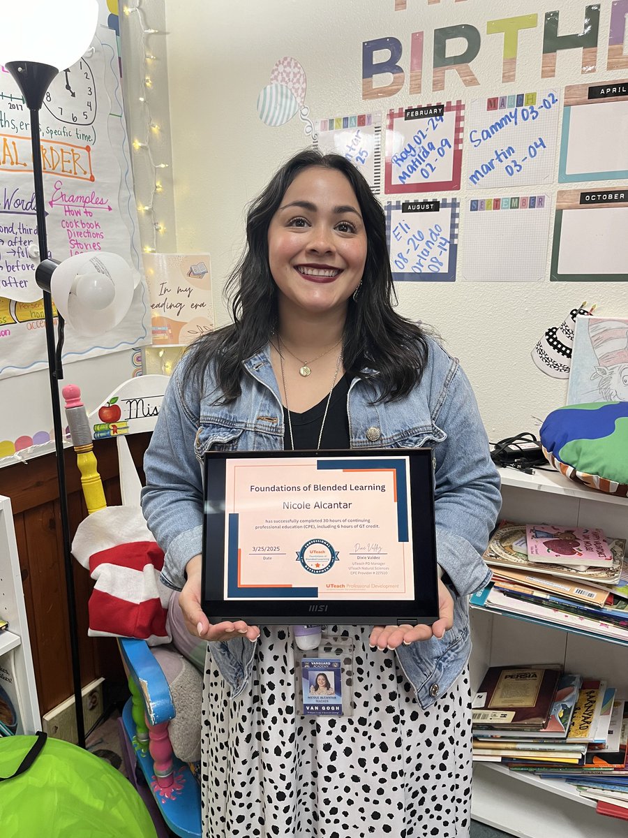 RgvVanguard's tweet photo. We want to extend a huge congratulations to our outstanding teachers for completing their UTeach Professional Development for Blended Learning! 
Their dedication to continuous learning and professional growth is truly commendable. Your hard work and commitment inspire us all! https://t.co/eszW8COayU