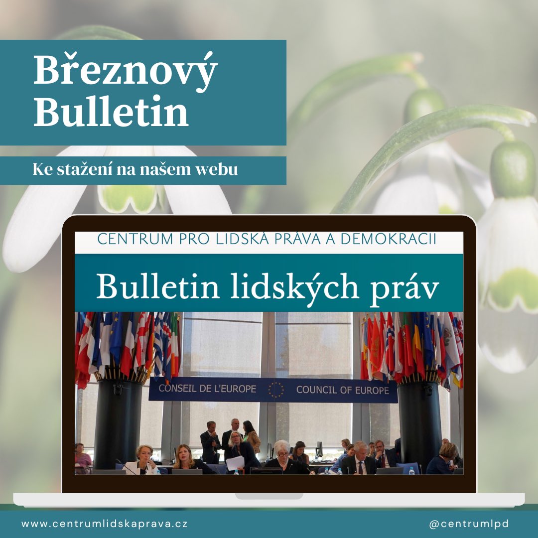 _cchrd's tweet photo. 📯Hned po Velikonocích jsme si pro vás přichystali jarní vydání Bulletinu!🗞️

🔗 https://t.co/g05pmty14E

#lidskaprava#bulletin https://t.co/yHBvH9uUFD