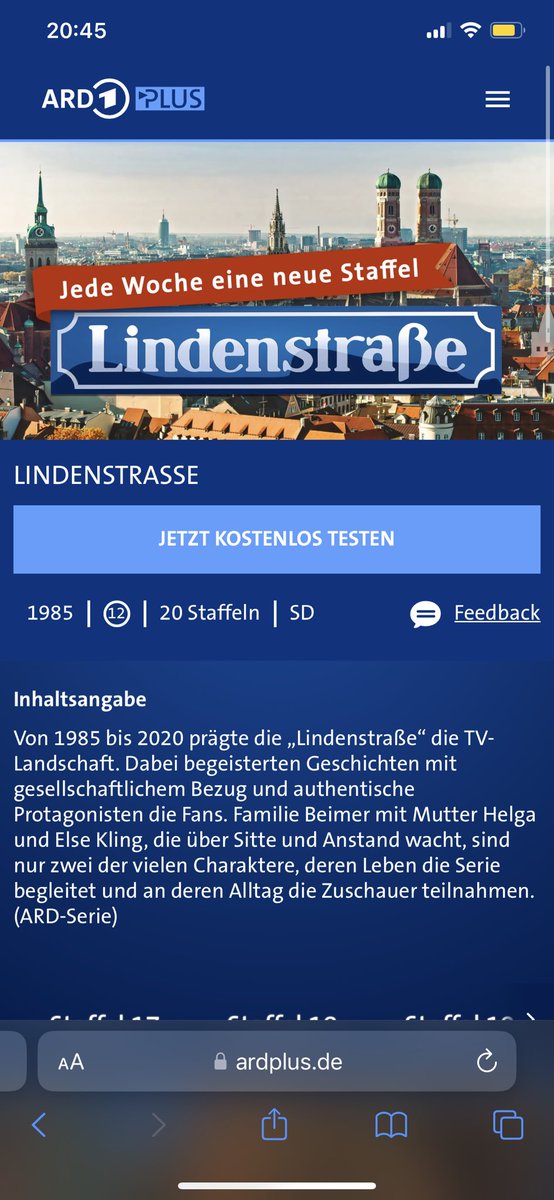 KoslowskiOlaf's tweet photo. Ich werde mir jetzt #ARDplus holen und alle Staffeln, alle Folgen und alle Specials der #Lindenstrasse Bingen und keiner wird mich dabei aufhalten.
@ARDde warum könnt ihr die Lindenstraße nicht einfach gratis in der Mediathek haben, ich zahle schon Rundfunk🥲 https://t.co/LJYzI4i7Bh