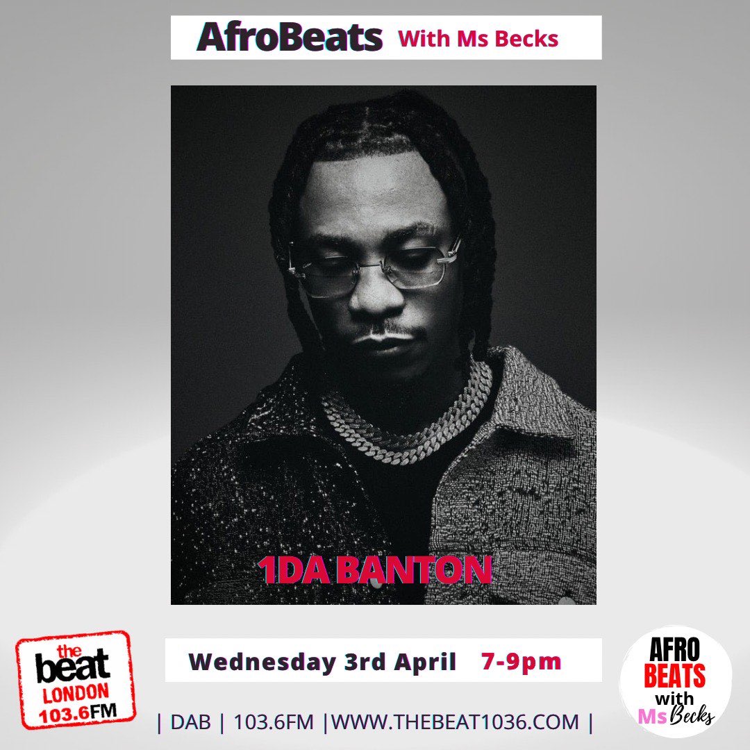 Listen now // <a href="/1dabanton/">DON POFiLATi</a> x <a href="/TheBeat1036fm/">THE BEAT LDN 103.6FM</a> 🇬🇧 With the one and only <a href="/Ms_Becks/">Msbecks</a> 👑 
🤝 <a href="/adasacookey_/">The Adasa Cookey</a>