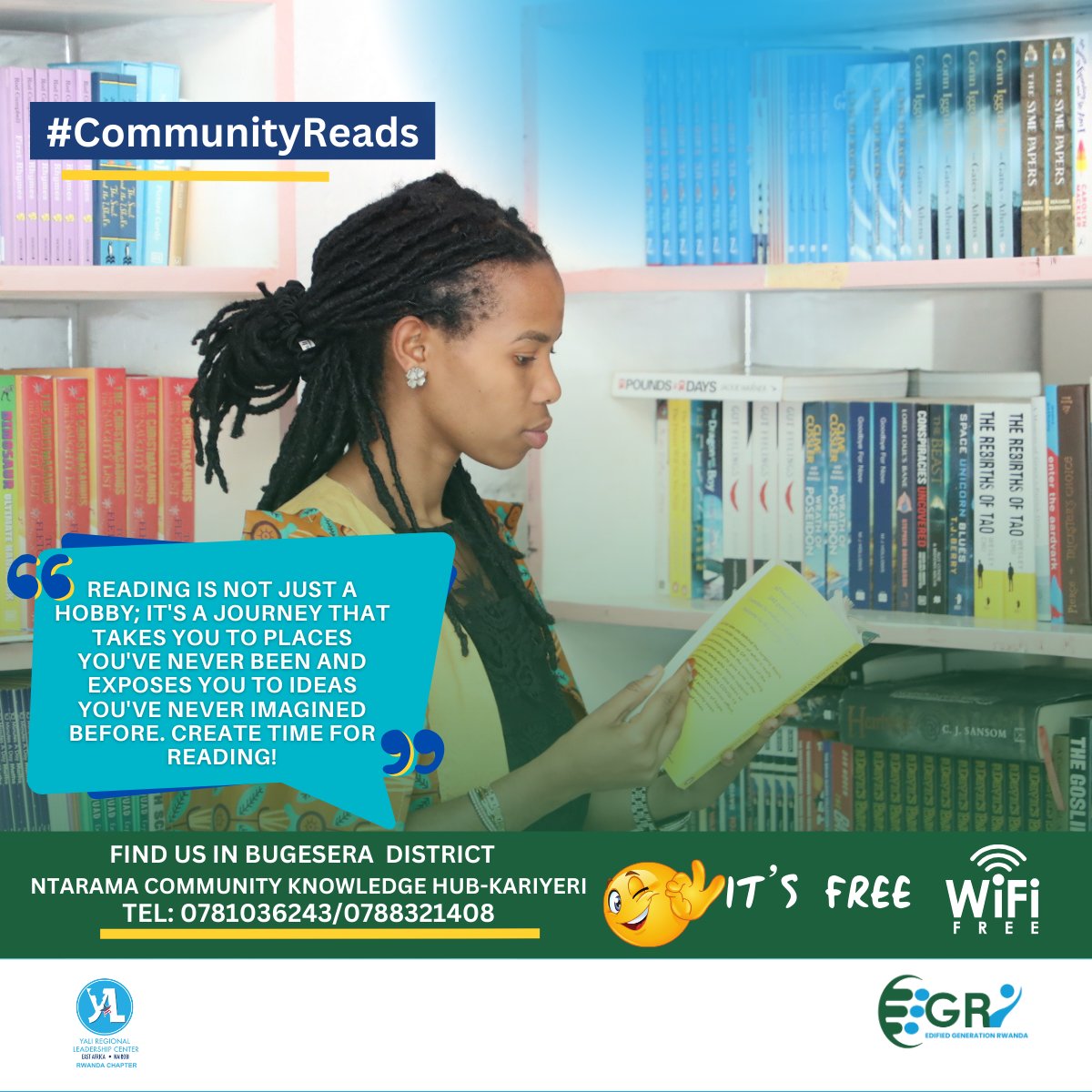 Embarking on a journey through the pages of a book is more than just a hobby, it's an adventure waiting to be discovered. Reading is Power, Never Stop Learning! #CommunityReads