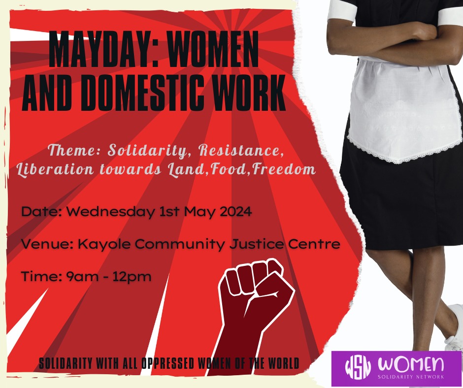 We are all welcome for May Day on 1st May 2024 at Kayole Community Justice Centre from 9am - 12pm. If you wish to contribute towards the event please use the following details and share your confirmation message with +254701387026; Business No. 880100 Account No. 4338820037