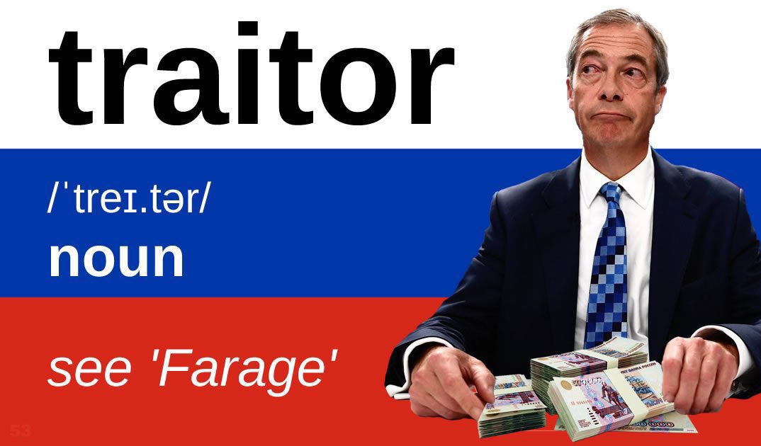 KevinAMcDonald7's tweet photo. @AlxdrRchrds @g_gosden @Nigel_Farage @ByDonkeys And let’s not forget #frogführer’s tireless work for #PutinWarCriminal #PutinHuilo #Putinkurwa
ruZZian officials have sold the data on the #griftingfascistscum & he can emulate his hero #RudolfHess & do time in the Tower on #HighTreason charges for the #Rancid #EnemyAgent he is https://t.co/n576JcLmMt