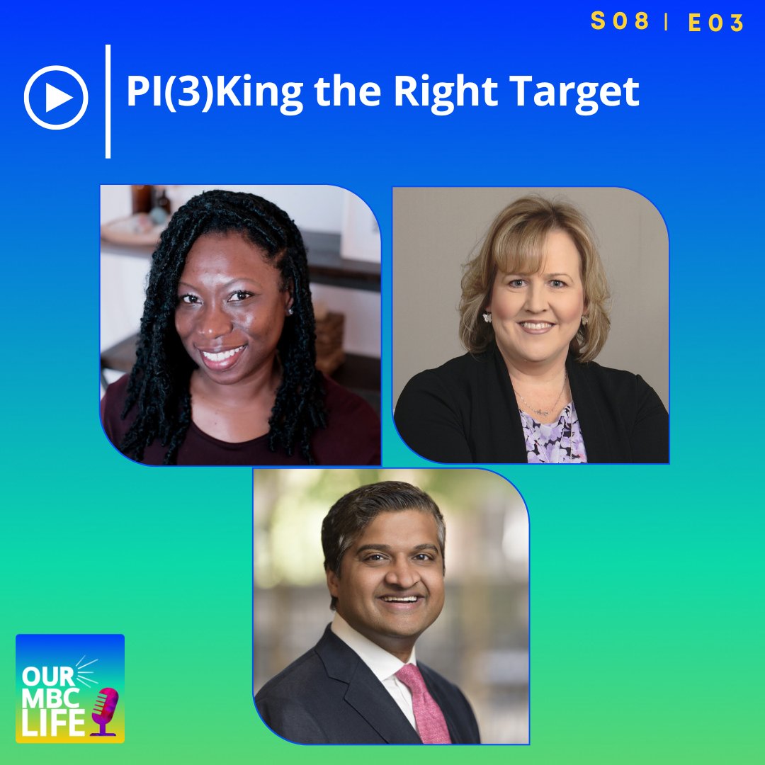 Today episode, PI3King (picking) the right target, shares information on the PI3 kinase pathway, biomarker testing, new treatment options & an exciting new patient initiative. 🎧 Listen (all channels) or 🔗 buff.ly/3U38EQv #PI3Kinase #biomarkers