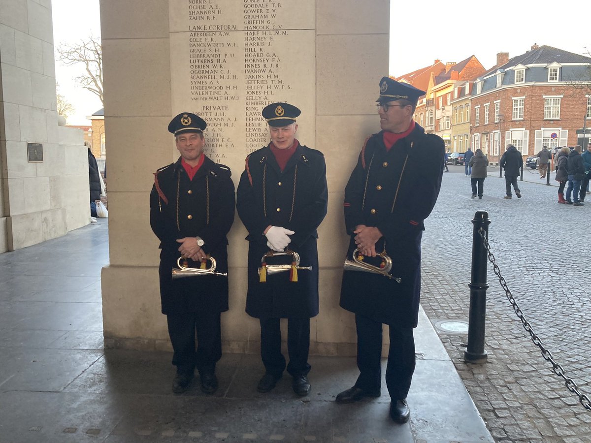 Our final visit of Day 3 of @PlymouthCollege #BattlefieldsTrip2024 saw us take part in a daily act of remembrance at the Menin Gate. @lastpostieper continue to honour all who made the ultimate sacrifice for our freedom. It was an honour to stand with them tonight. #LestWeForget