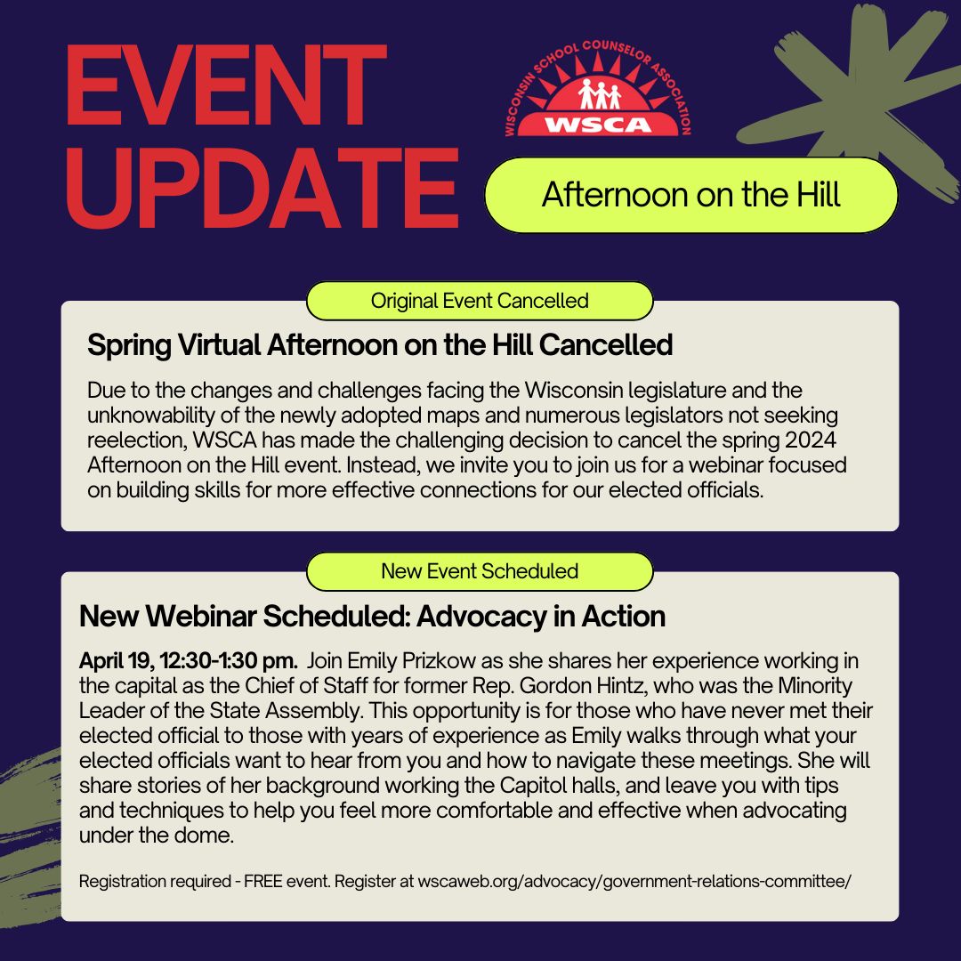 IMPORTANT EVENT UPDATE! See the announcement and register for the new webinar by visiting our Government Relations webpage buff.ly/3uVgeAE