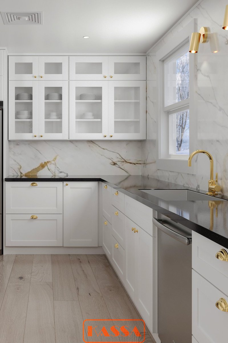 Take a look at KASSA's 'Snow White' kitchen cabinet collection, featuring white finish cabinets and black countertops.

CALL US NOW (408) 837-3899

#kassa #discoverkassa #kassakitchencabinet #kitchencabinet #interiordesign #sanjosecalifornia #kitchendesign #kitchenremodel