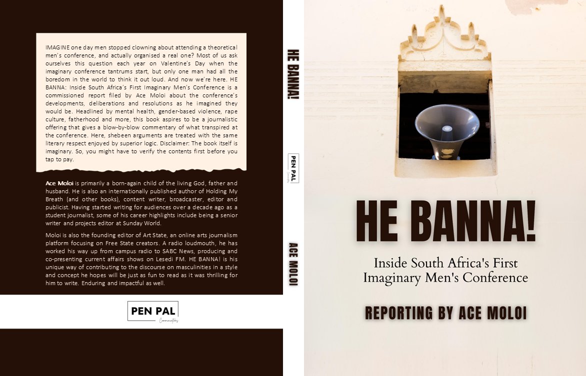 ArtStateWeb's tweet image. New work on the way. @Ace_Moloi had all the boredom in the world to imagine a South African Men&apos;s Conference. His report of conference proceedings is ready and you&apos;ll be feasting soon.